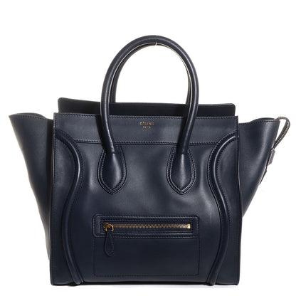 Celine Smooth Calfskin Mini Luggage Navy 1 of 9