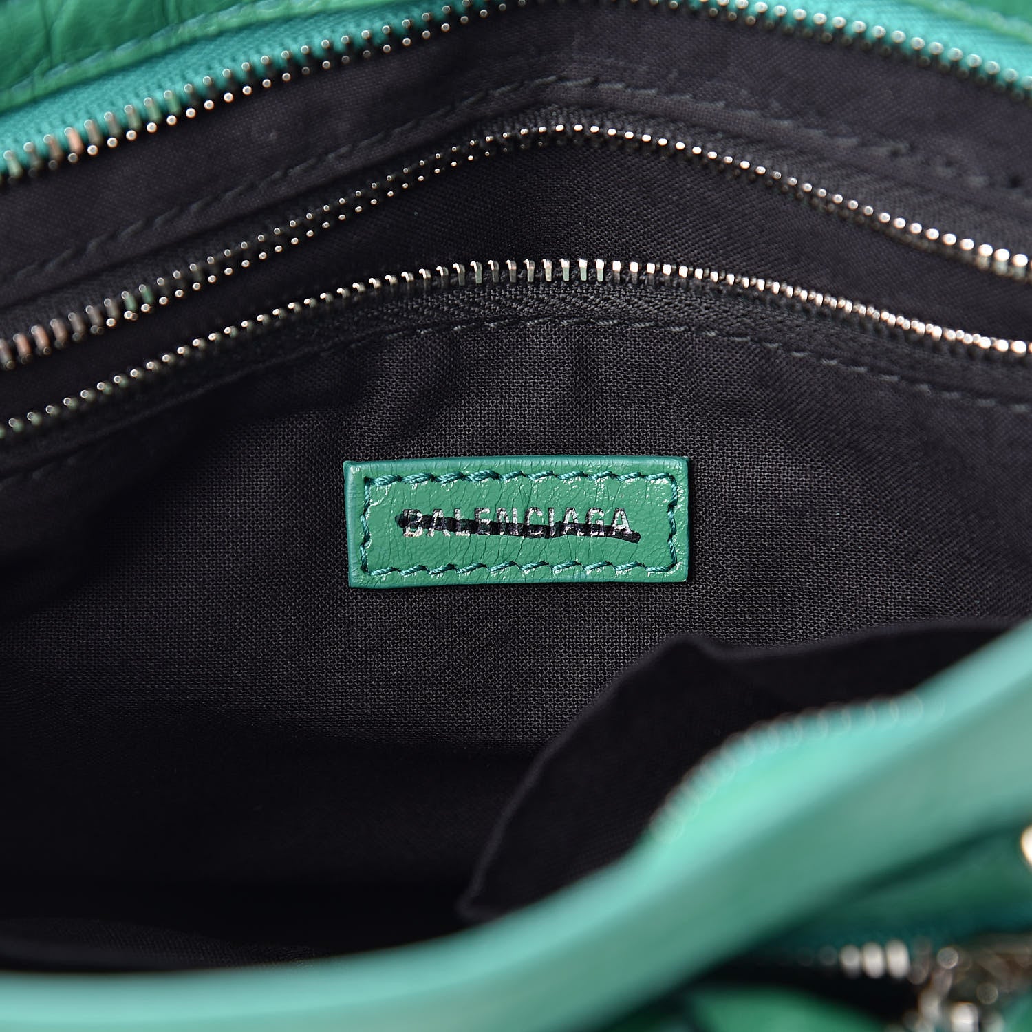 Balenciaga Agneau Classic Silver Hardware S City Magic Green 6 of 15