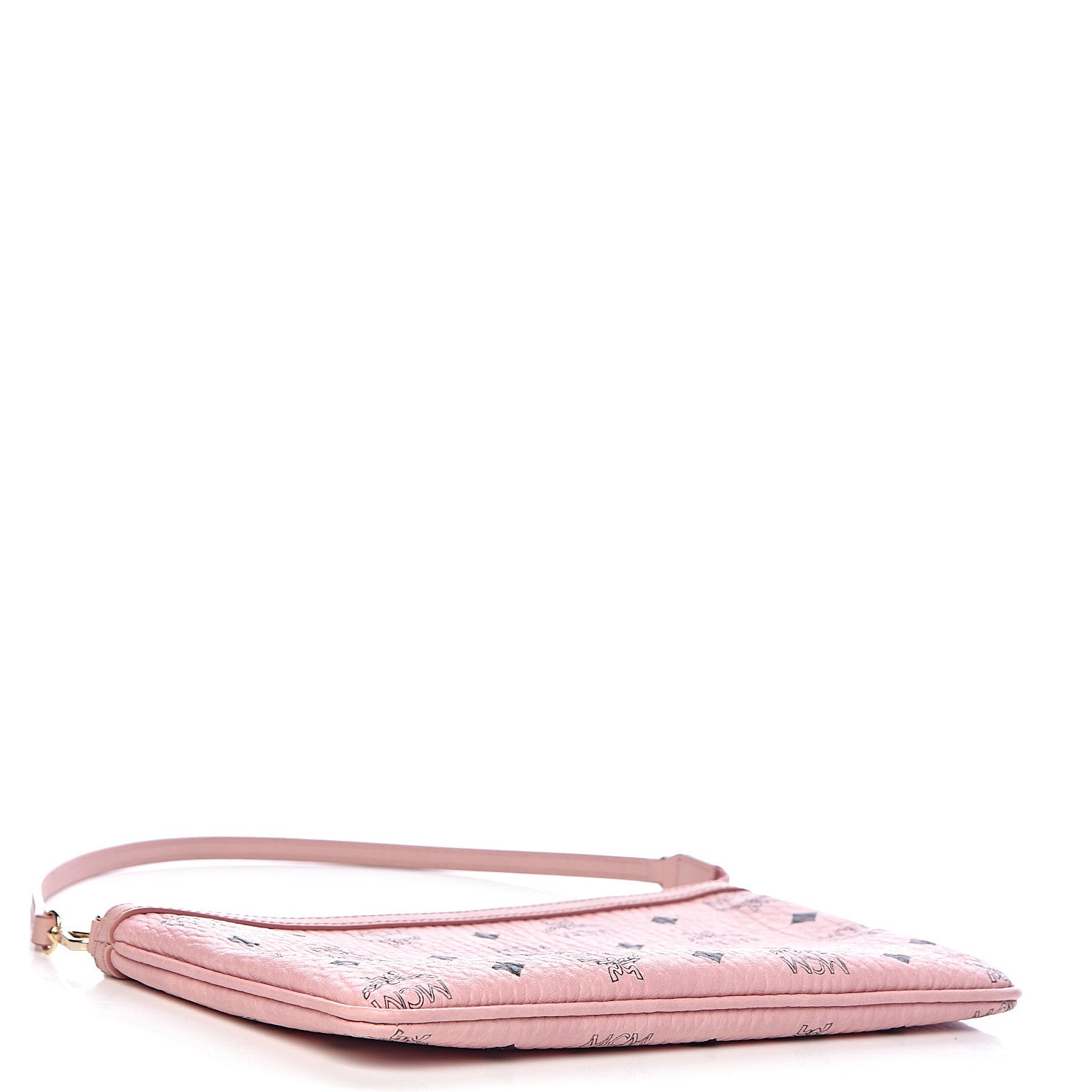 MCM Visetos Liz Shopper Tote Pouch Light Pink 4 of 8
