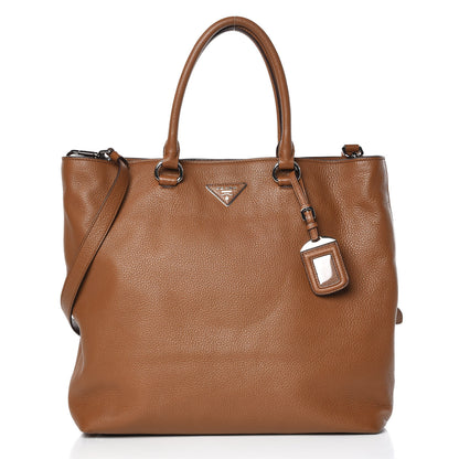 Prada Vitello Daino Tote Cannella 1 of 12