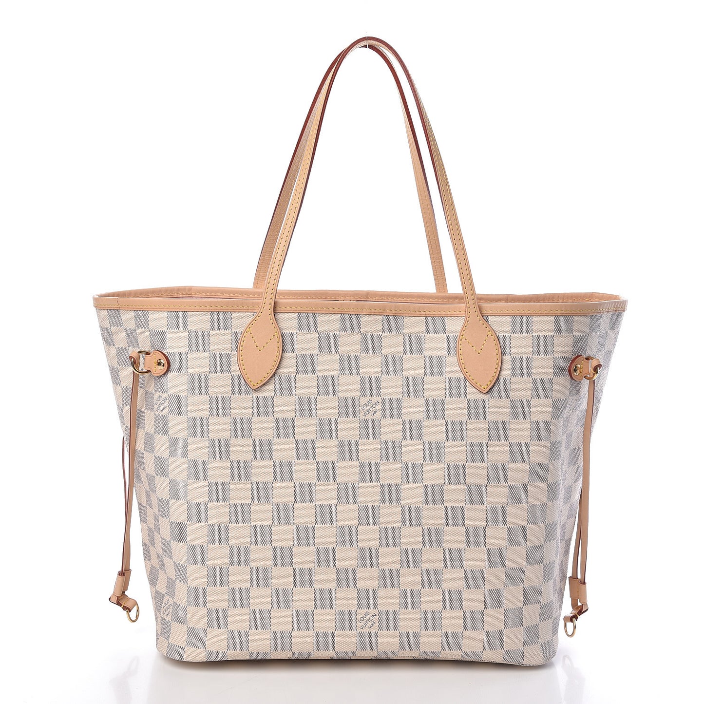 Damier Azur Neo Neverfull MM Rose Ballerine