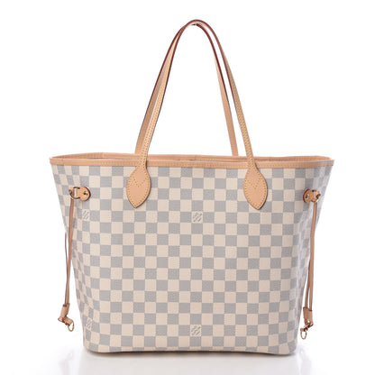 Louis Vuitton Damier Azur Neo Neverfull MM Rose Ballerine 3 of 11