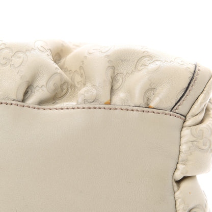 Gucci Guccissima Medium D Gold Hobo Off White 10 of 14