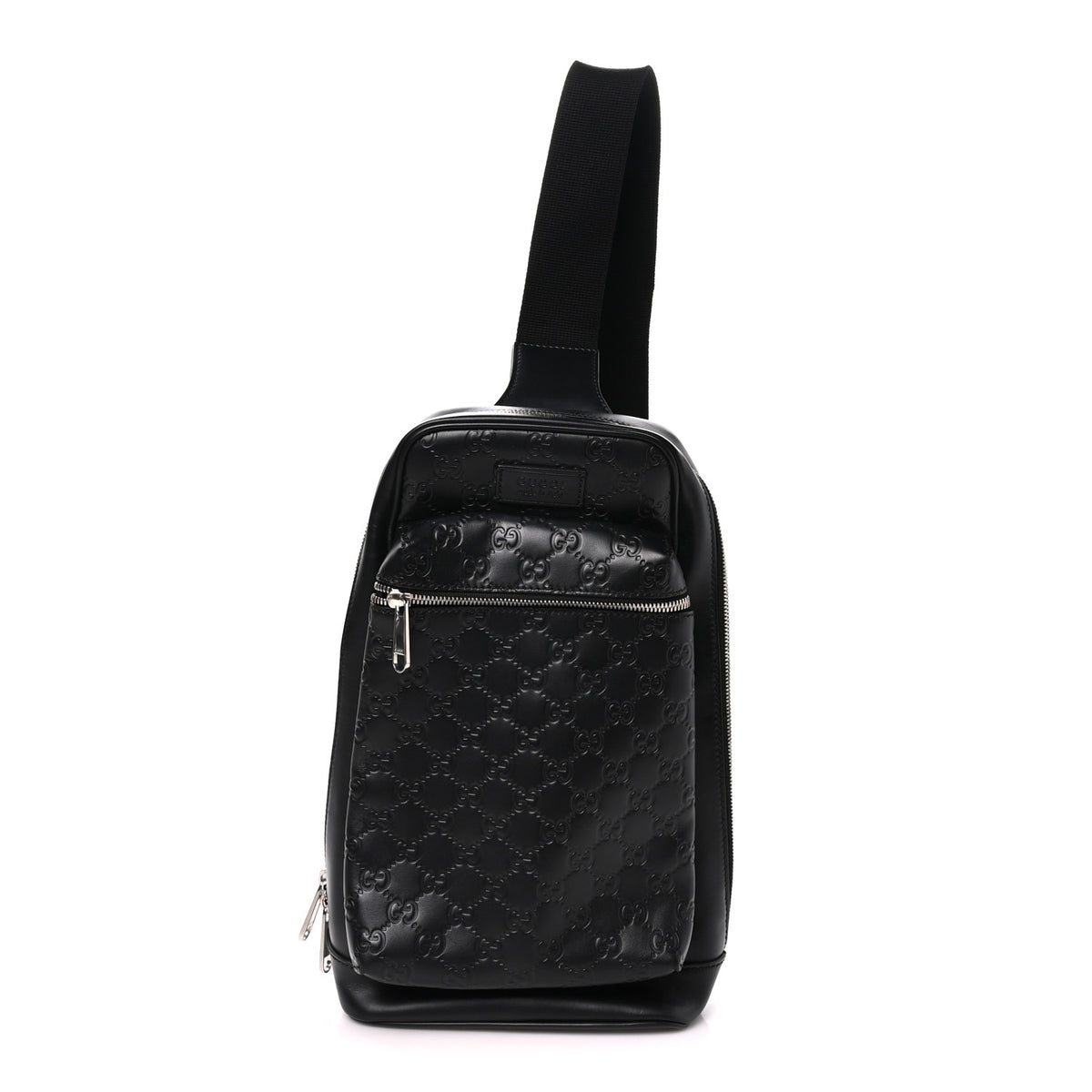 Guccissima Sling Backpack Black