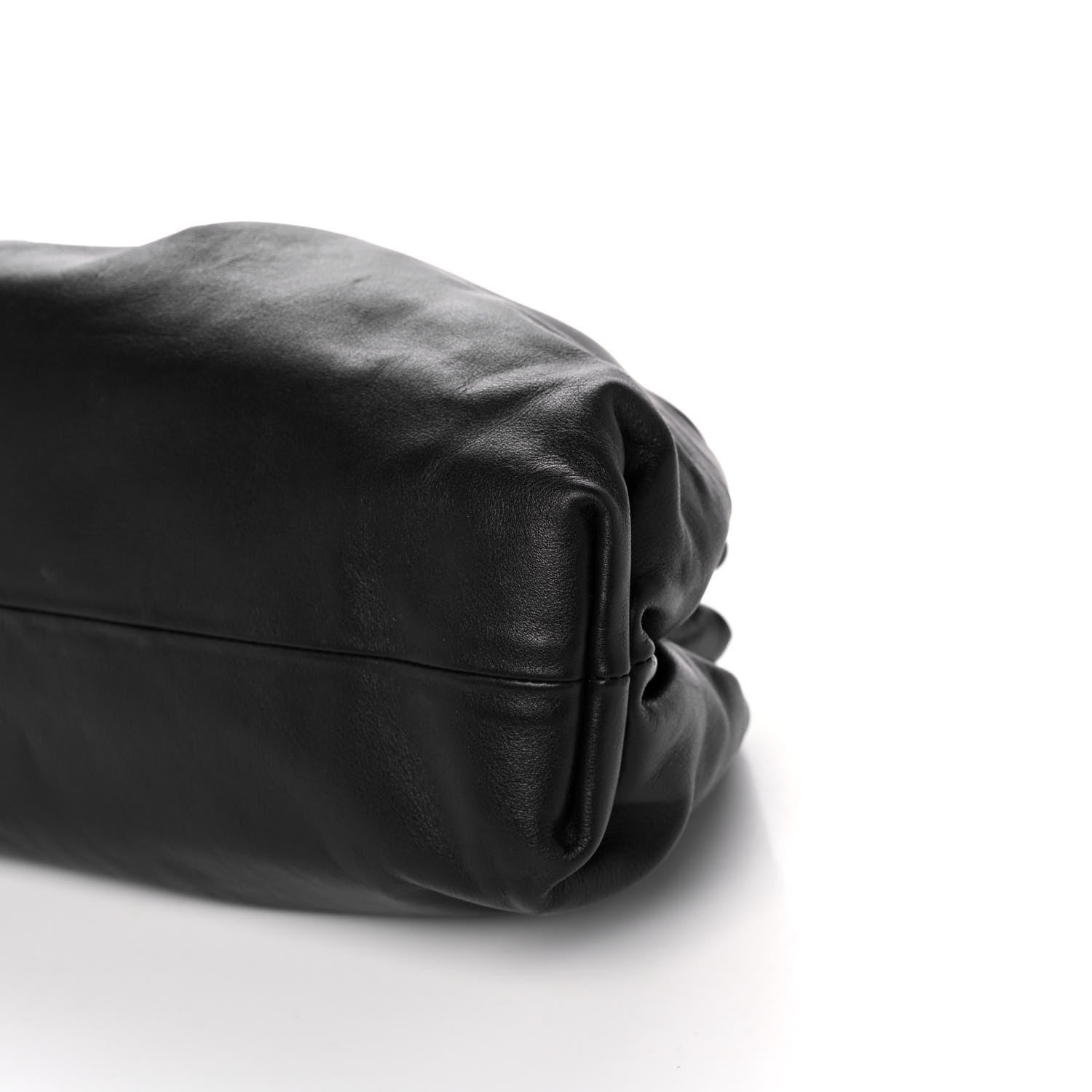 Bottega Veneta Smooth Butter Calf The Pouch Oversized Clutch Black 10 of 13
