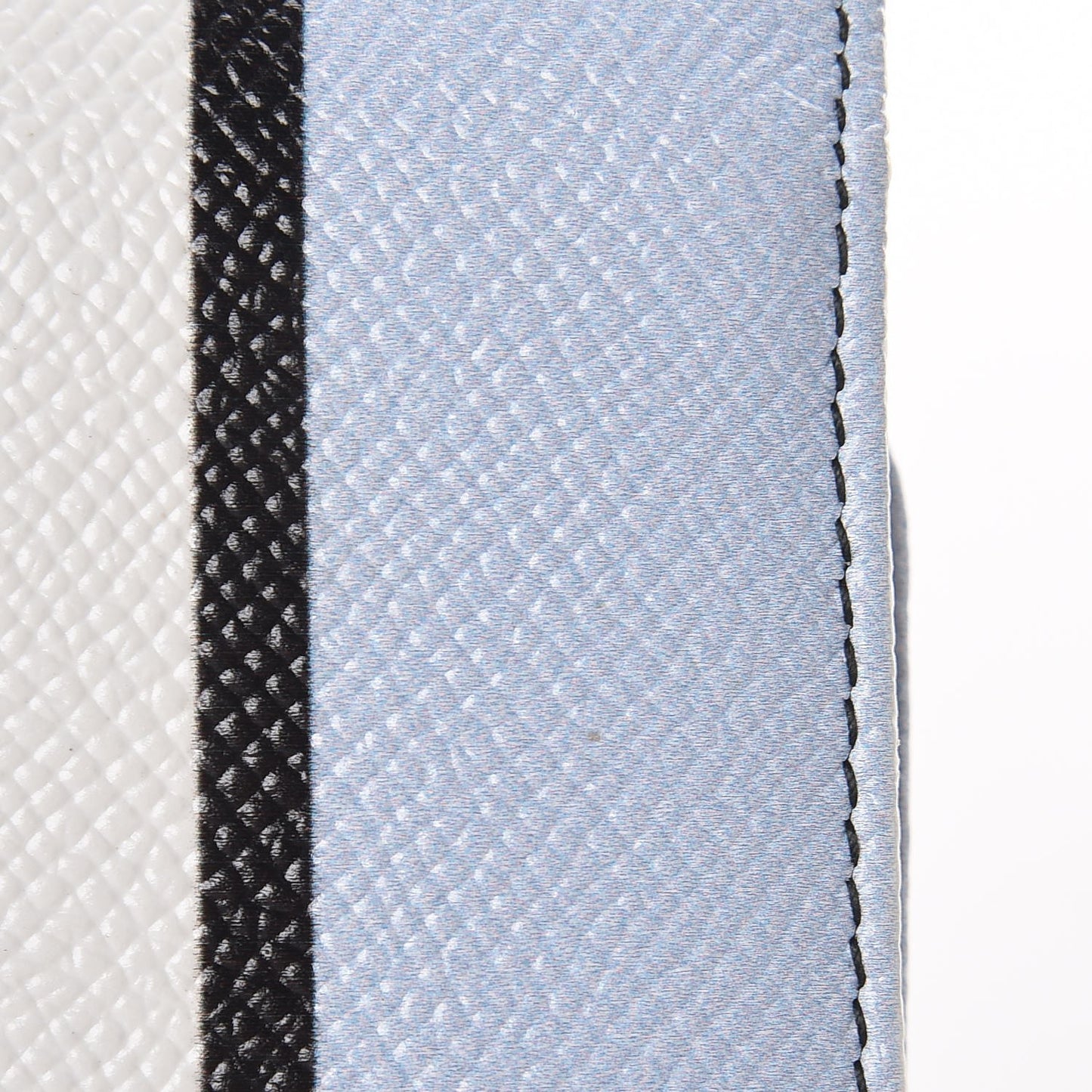 Dauphine Stripe Gloss Chain Strap Phone Bag Blue