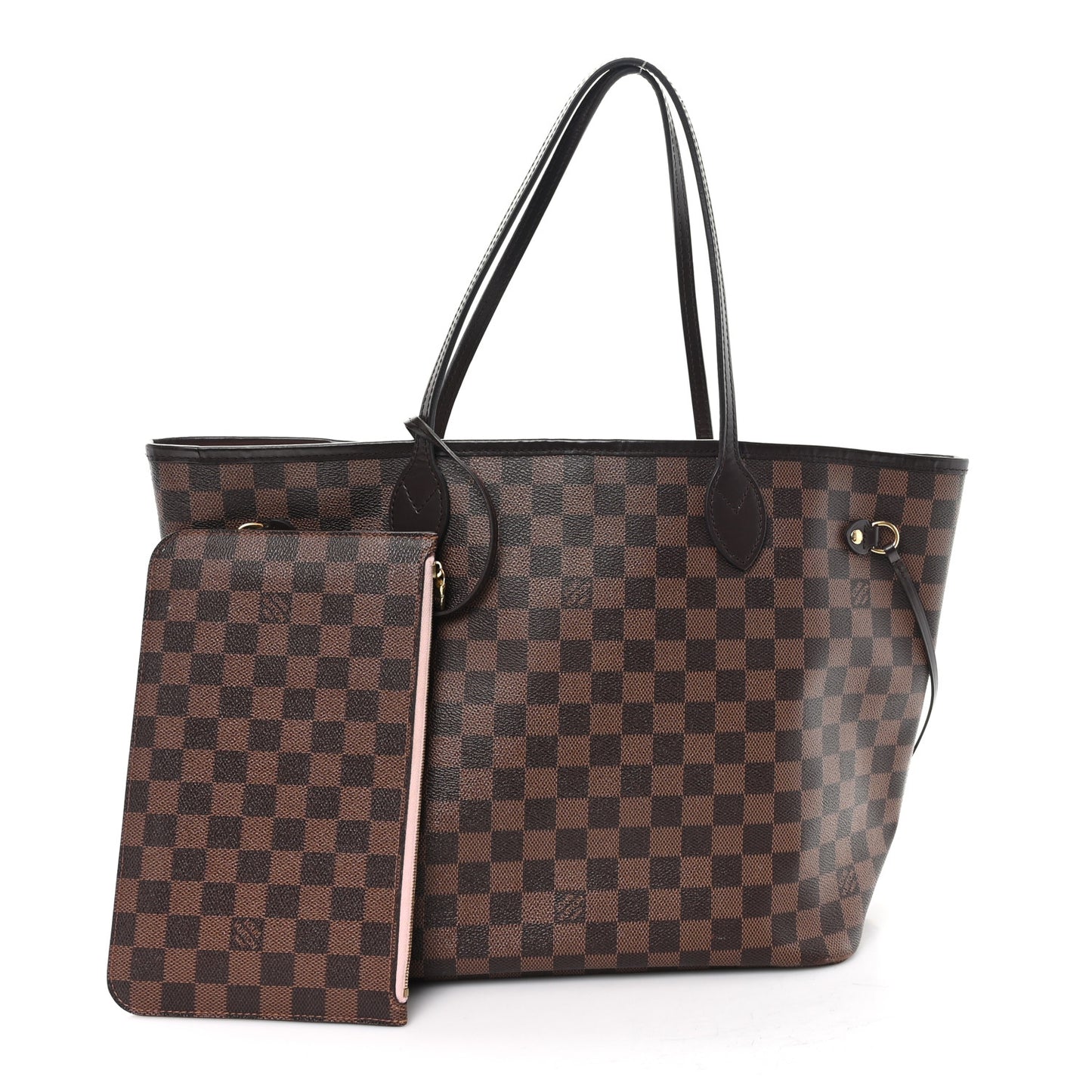 Damier Ebene Neo Neverfull MM Rose Ballerine