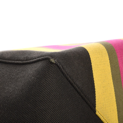 Celine Textile Striped Medium Belt Cabas Phantom Multicolor 10 of 12