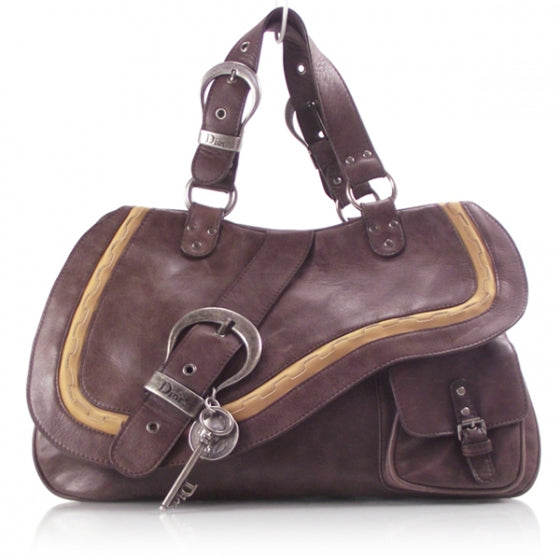 Christian Dior Gaucho Leather Brown Bag 1 of 10