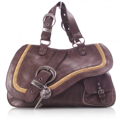 Christian Dior Gaucho Leather Brown Bag 1 of 10