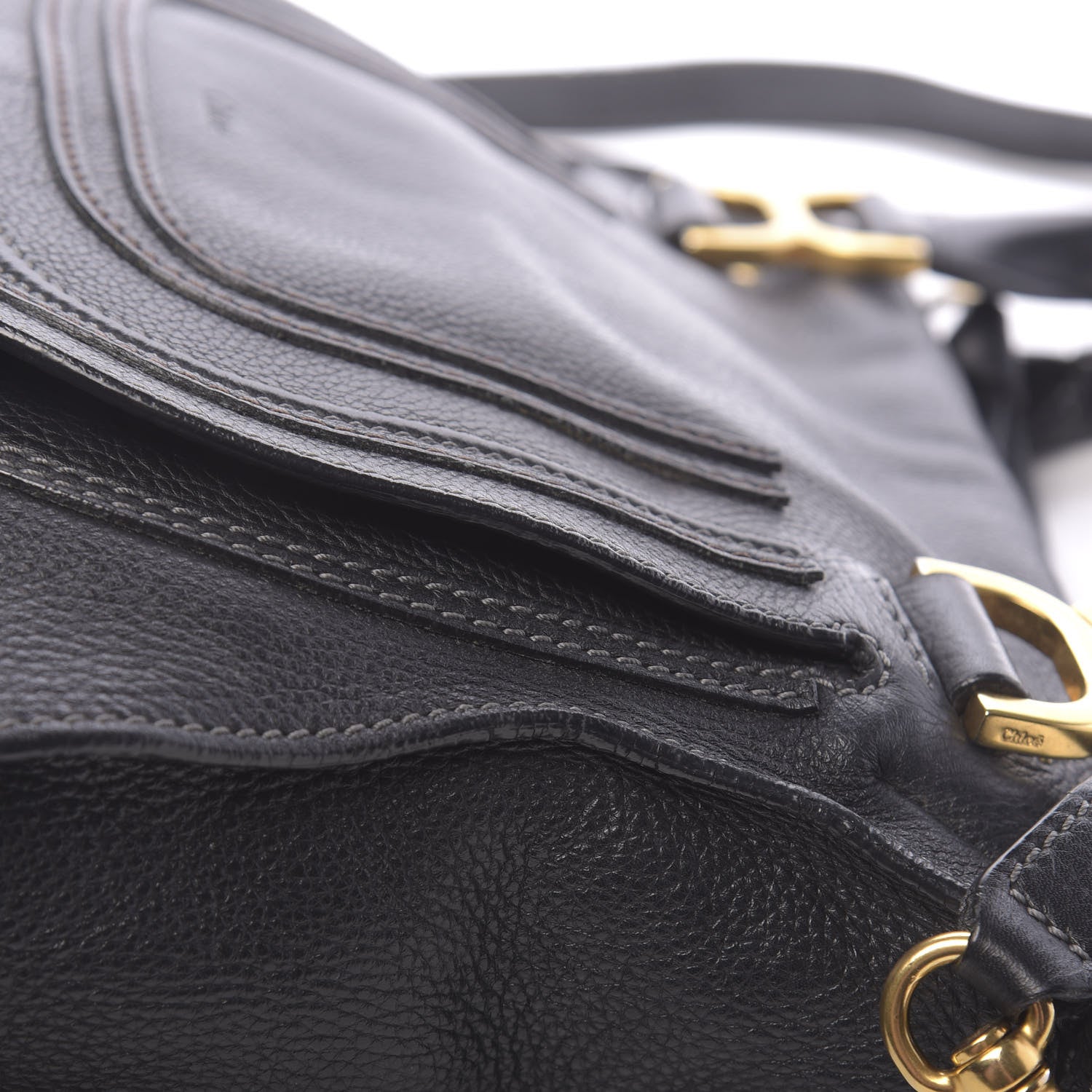 Chloe Calfskin Medium Marcie Satchel Black 16 of 18