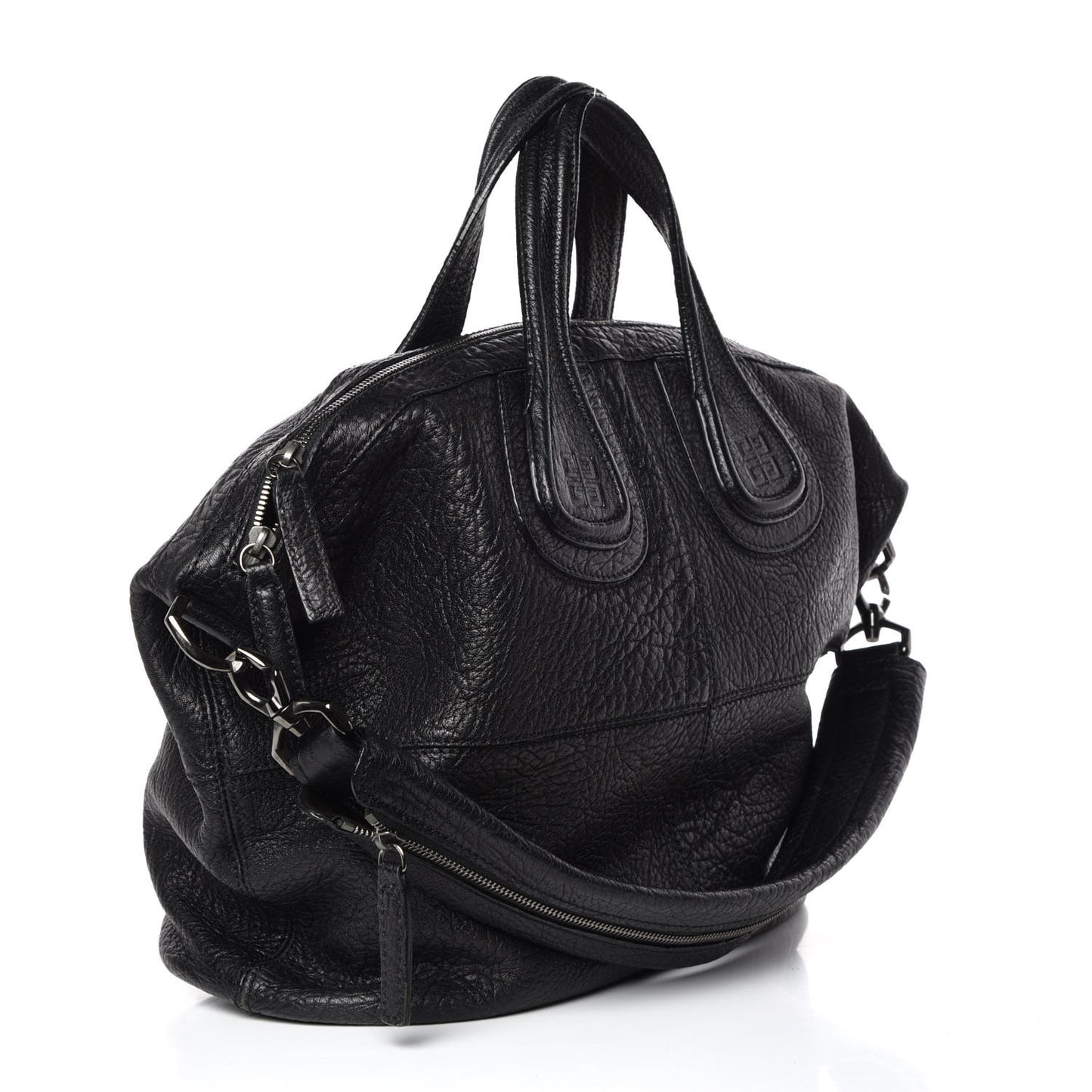 Pebbled Sheepskin Medium Nightingale Black