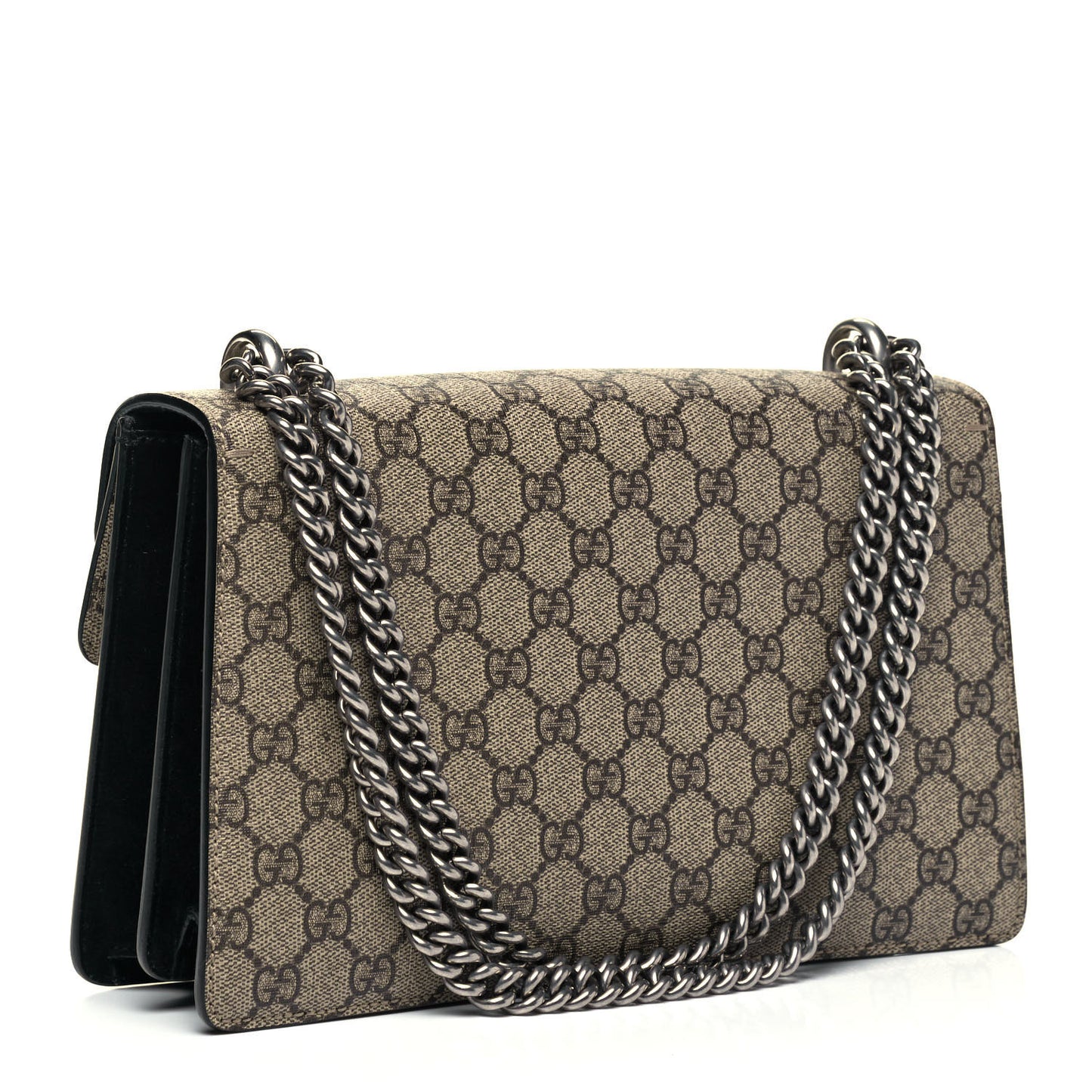 GG Supreme Monogram Small Dionysus Shoulder Bag Black