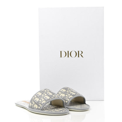 Christian Dior Velvet Oblique Chez Moi Sandal 41 Grey Stone 10 of 10