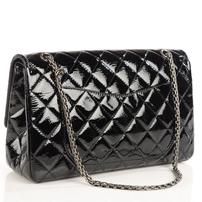 Chanel Distressed Patent 2.55 Reissue 227 Black 3 of 8