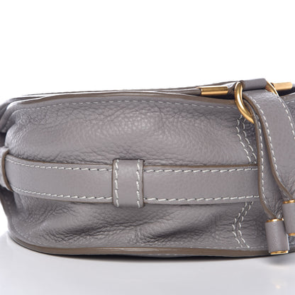 Chloe Calfskin Mini Marcie Round Crossbody Bag Cashmere Grey 8 of 11