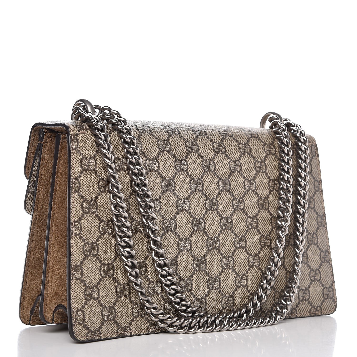 Gucci GG Supreme Monogram Small Dionysus Shoulder Bag Taupe 4 of 9