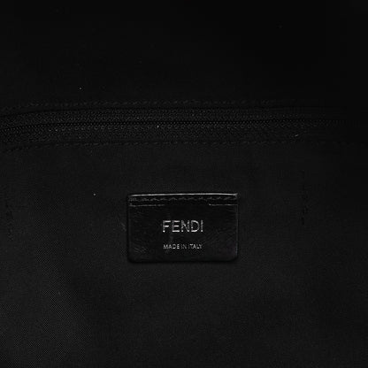 Fendi Nylon Vitello Elite Monster Eyes Rounded Backpack Black Yellow 6 of 11