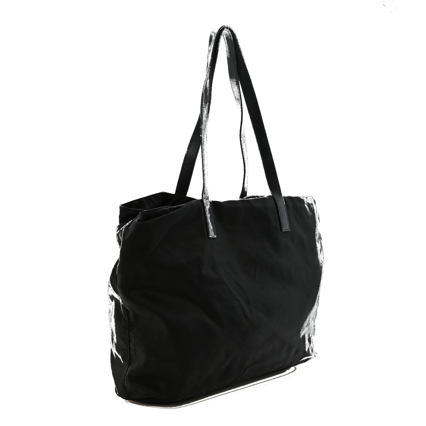 Tessuto Nylon Shopping Tote Black