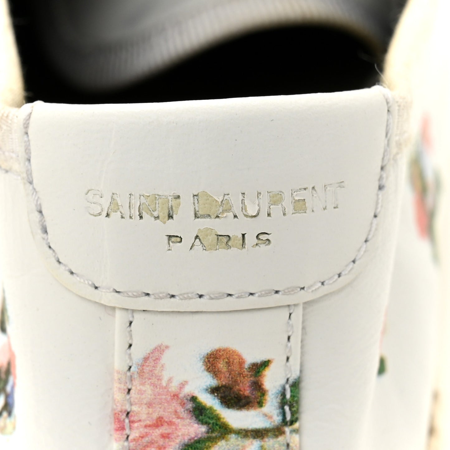 Floral Print Lace Up Espadrilles 39 White