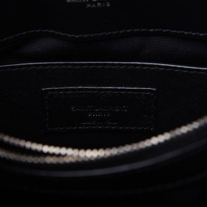 Saint Laurent Calfskin Y Quilted Monogram Small Loulou Chain Satchel Black 10 of 16
