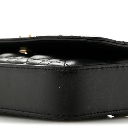 Christian Dior Lambskin Cannage Dior Talk Phone Pouch  Black 10 of 10