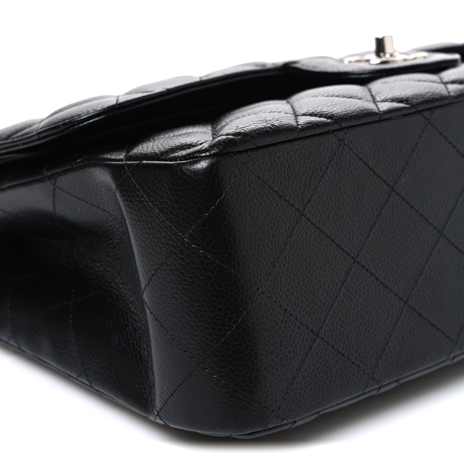 Chanel Caviar Quilted Jumbo Double Flap Black 9 of 10