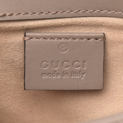 Gucci Calfskin Matelasse Super Mini GG Marmont Shoulder Bag Porcelain Rose 6 of 14