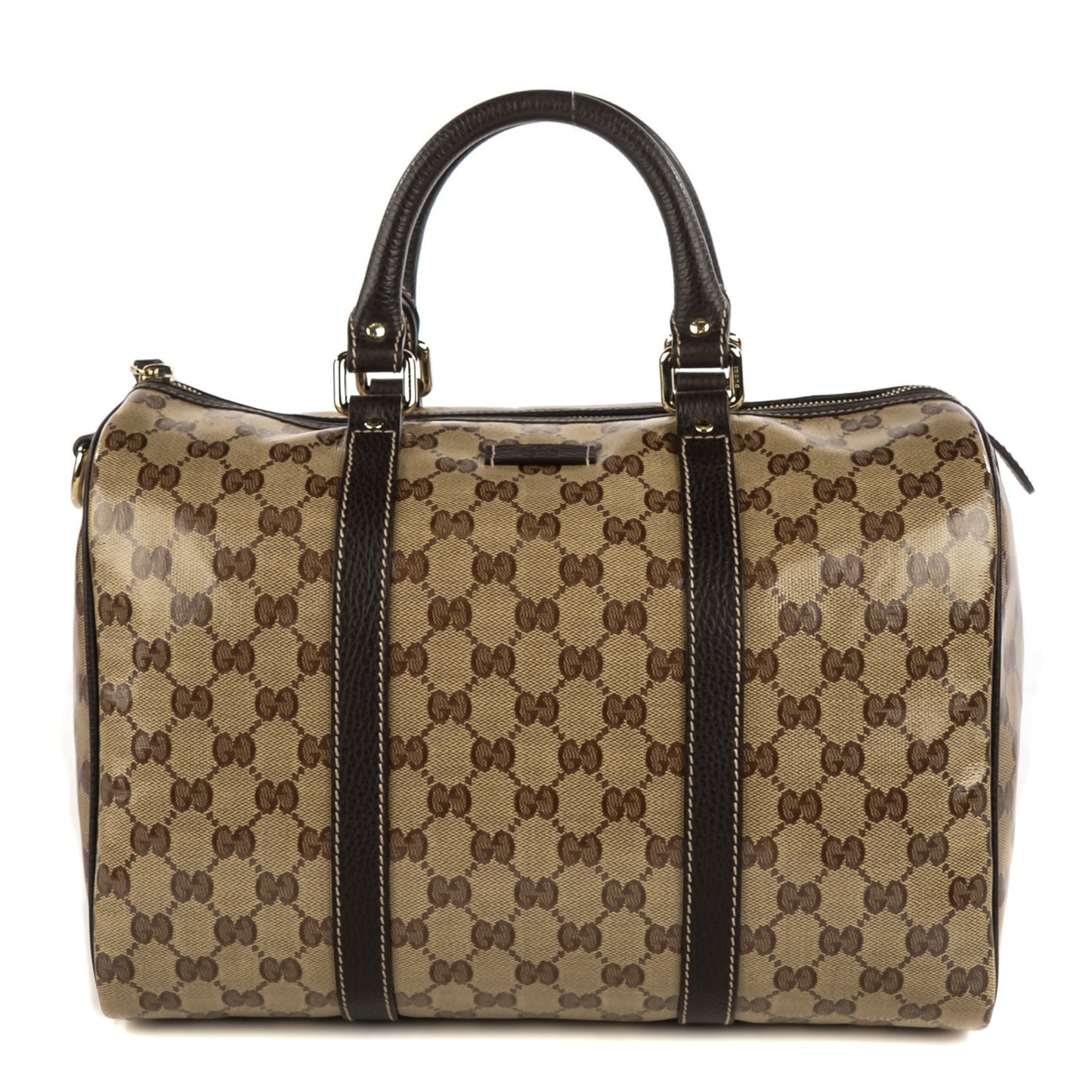 Crystal Monogram Dollar Calfskin Medium Joy Boston Beige Ebony Testa di Moro