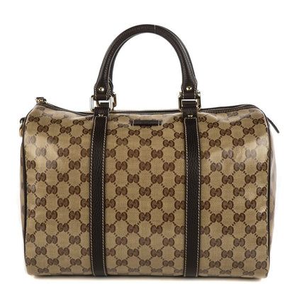 Gucci Crystal Monogram Dollar Calfskin Medium Joy Boston Beige Ebony Testa di Moro 1 of 7