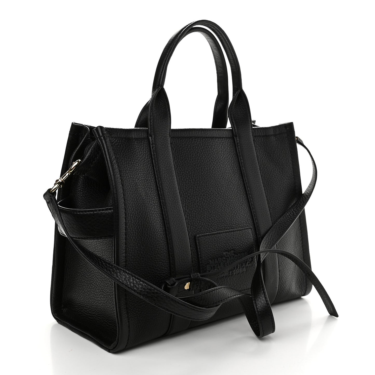 Grained Calfskin Medium The Tote Bag Black