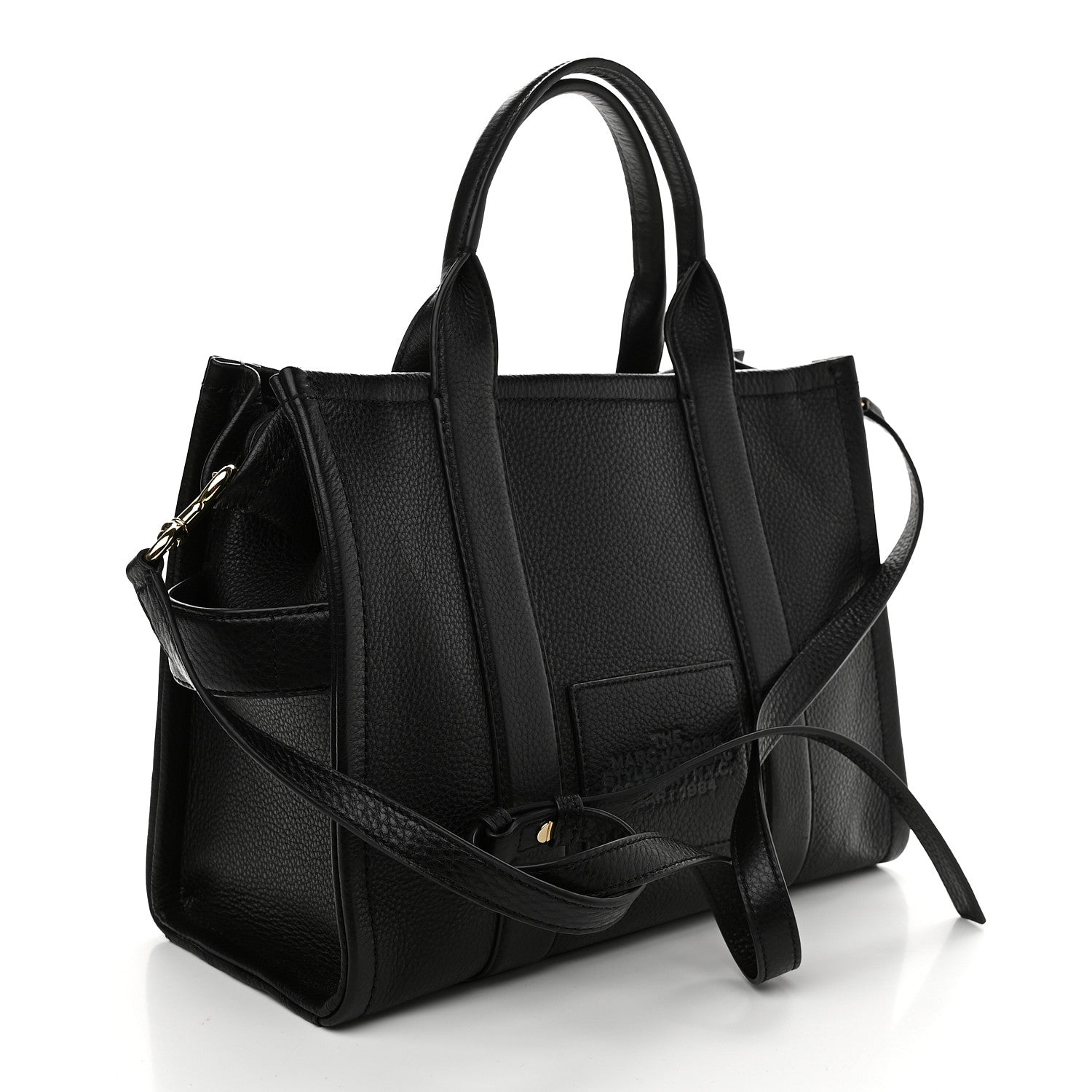 Marc Jacobs Grained Calfskin Medium The Tote Bag Black 2 of 7