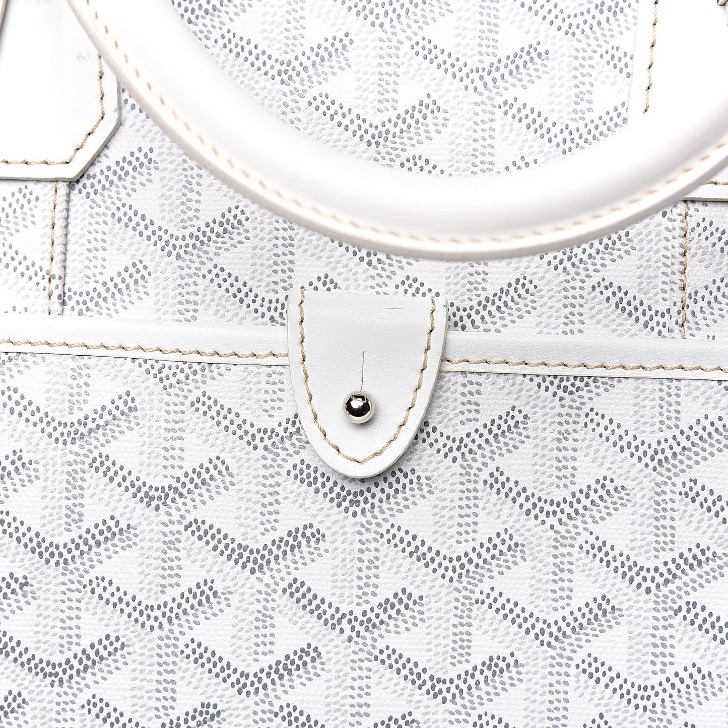 Goyardine Ambassade PM Briefcase White