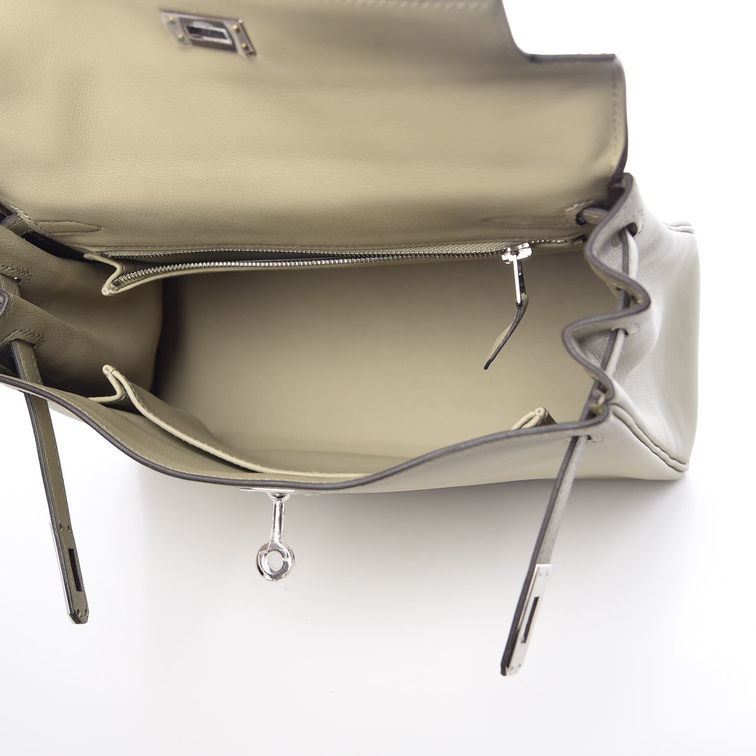 Hermes Swift Kelly Retourne 25 Sauge 8 of 41