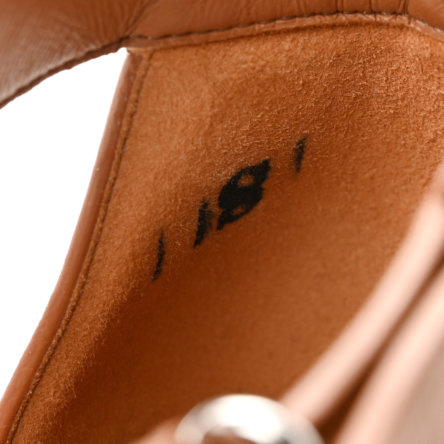 Hermes Calfskin Merryl Wedge Sandals 38.5 Naturel 9 of 9
