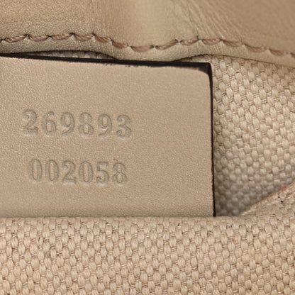 Gucci Guccissima Web Small Mayfair Bow Detail Shoulder Bag Beige Off White 7 of 13