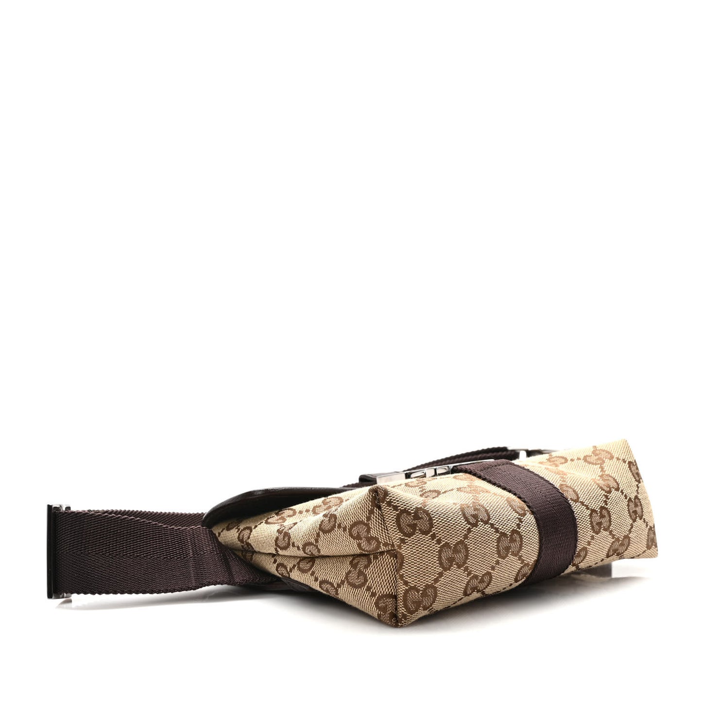 Monogram Waist Pouch Bag Dark Brown