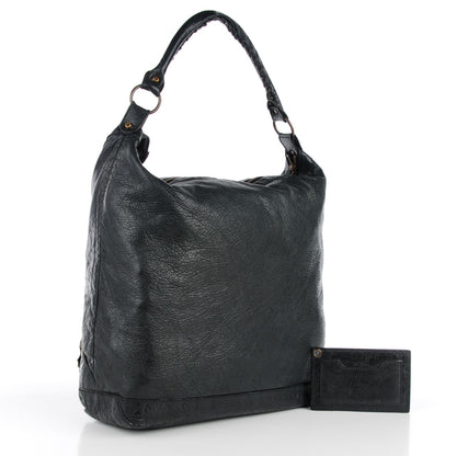 Balenciaga Agneau Classic Hardware Day Hobo Black 3 of 12