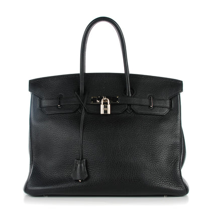 Hermes Taurillon Clemence Birkin 35 Black 1 of 24