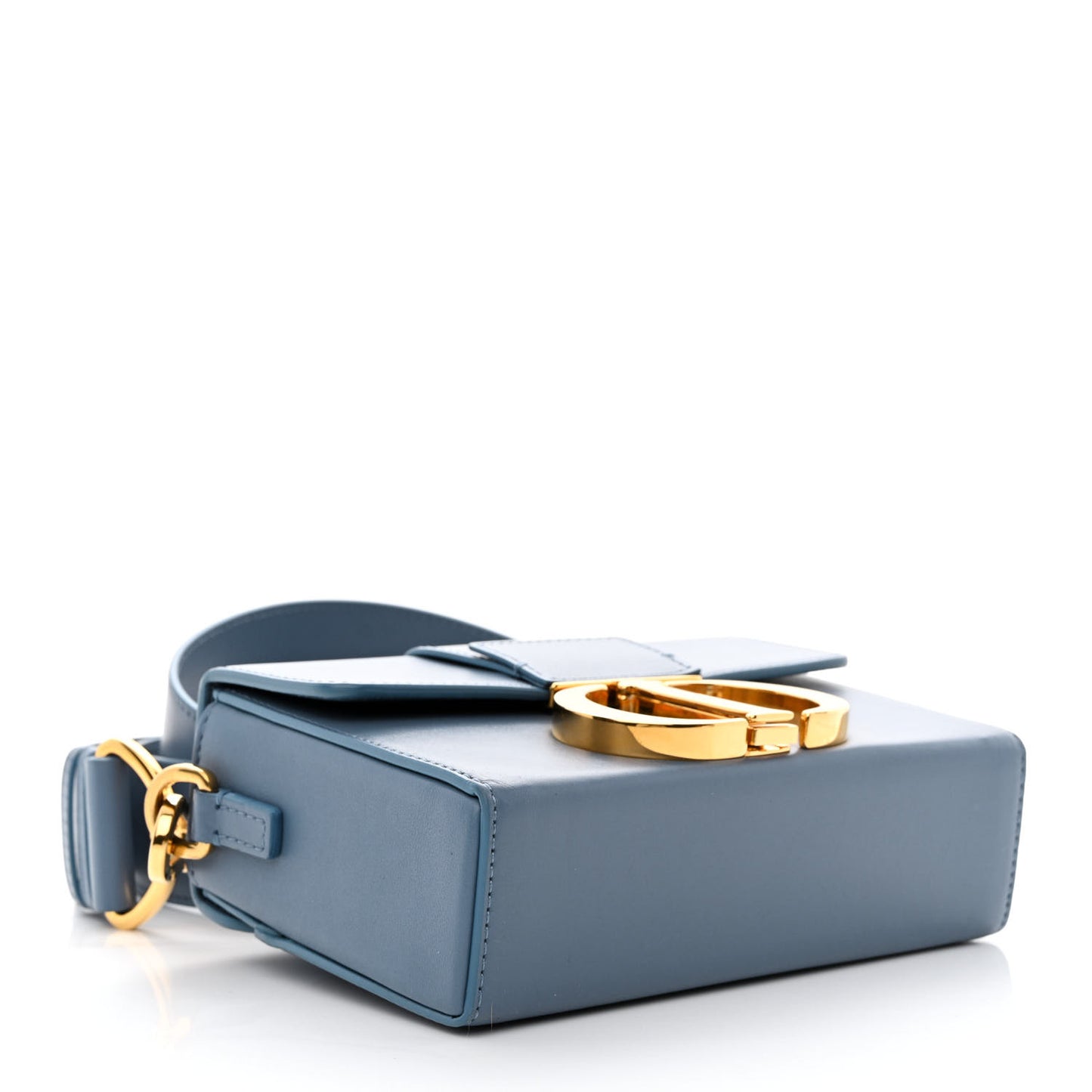 Box Calfskin 30 Montaigne Box Bag Blue