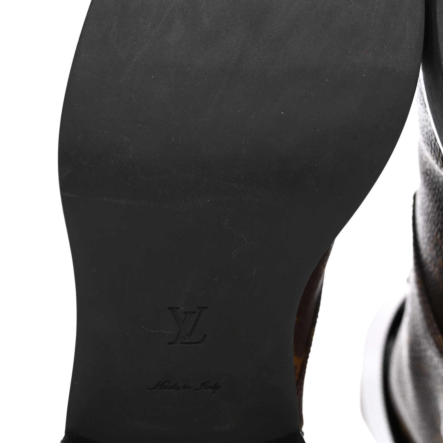 Louis Vuitton Calfskin Monogram Wonderland Flat Ranger Boots 40 Black 9 of 14