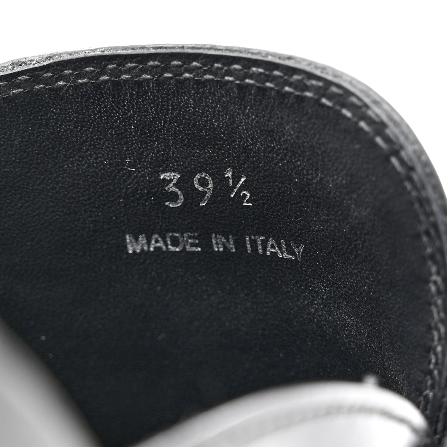 Prada Spazzolato Metal Triangle Logo 40mm Loafer Mules 39.5 Black 8 of 9