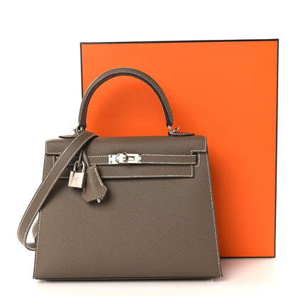 Hermes Epsom Kelly Sellier 25 Etoupe 11 of 11