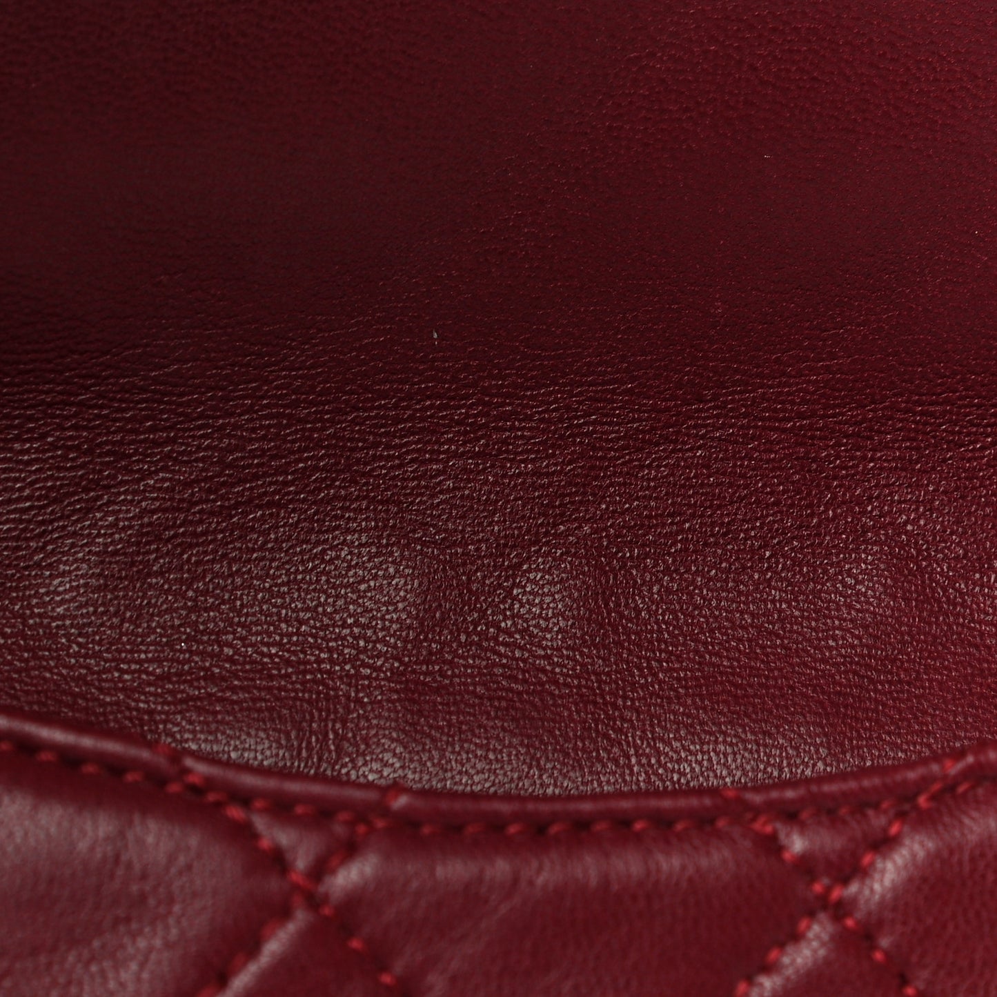 Lambskin Quilted Mini Mineral Nights Flap Crossbody Bag Dark Red