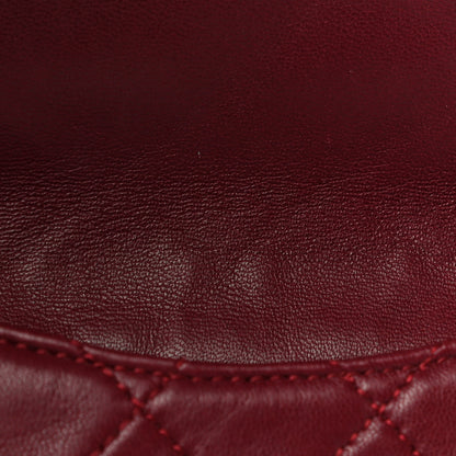 Chanel Lambskin Quilted Mini Mineral Nights Flap Crossbody Bag Dark Red 14 of 25