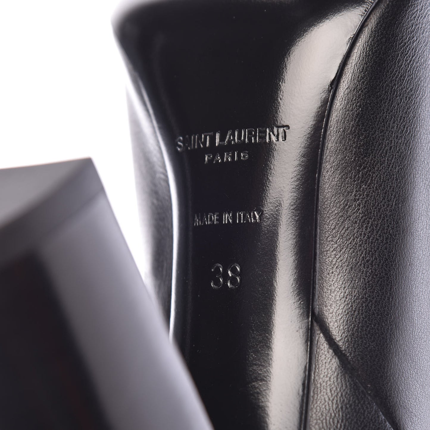 Calfskin Over The Knee Boots 38 Black