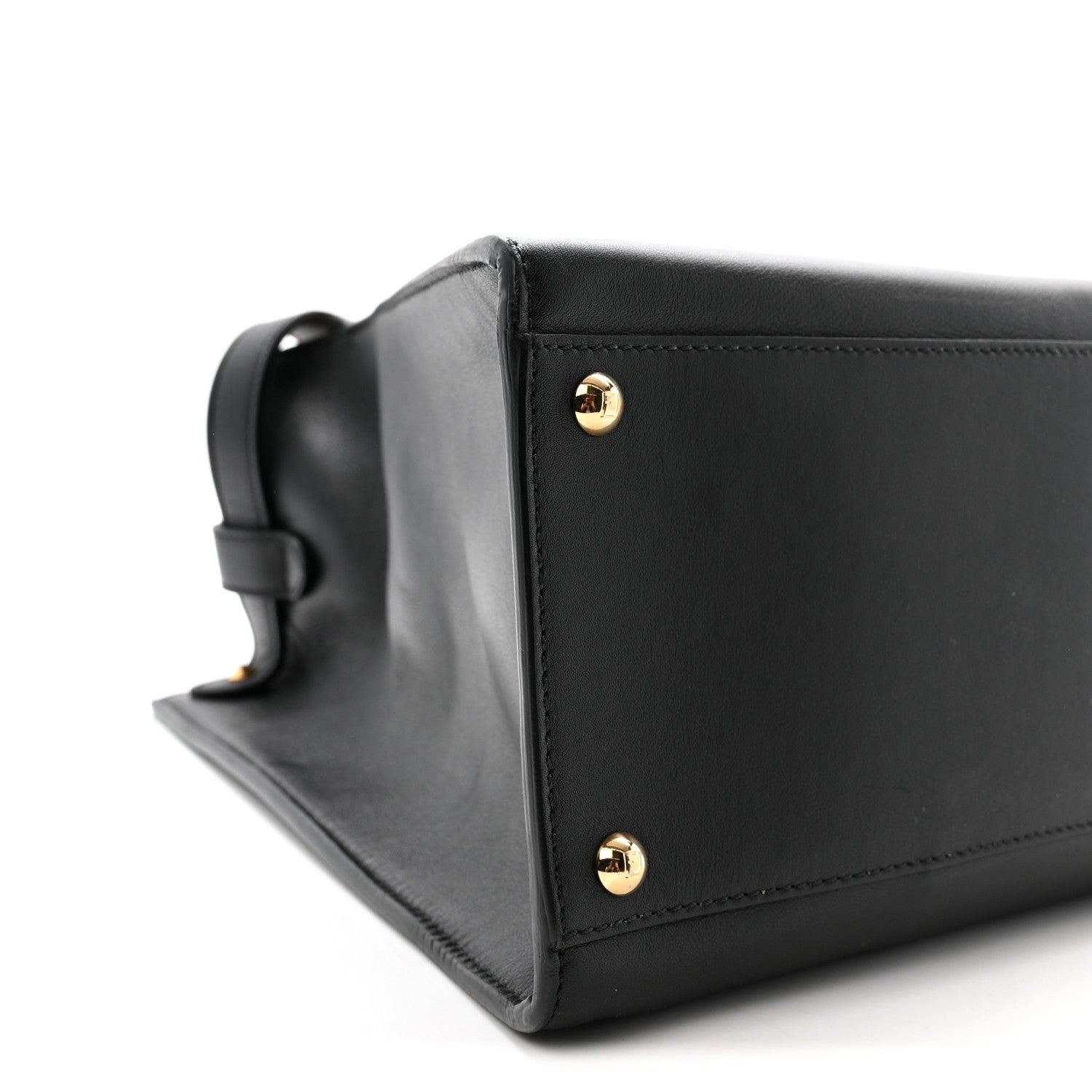 Fendi Vitello Seta Century Large Peekaboo X-Lite Black Fragola 9 of 10