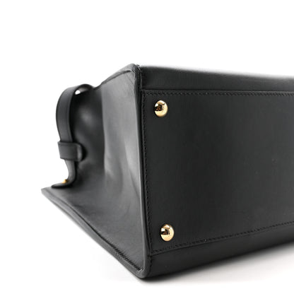 Fendi Vitello Seta Century Large Peekaboo X-Lite Black Fragola 9 of 10