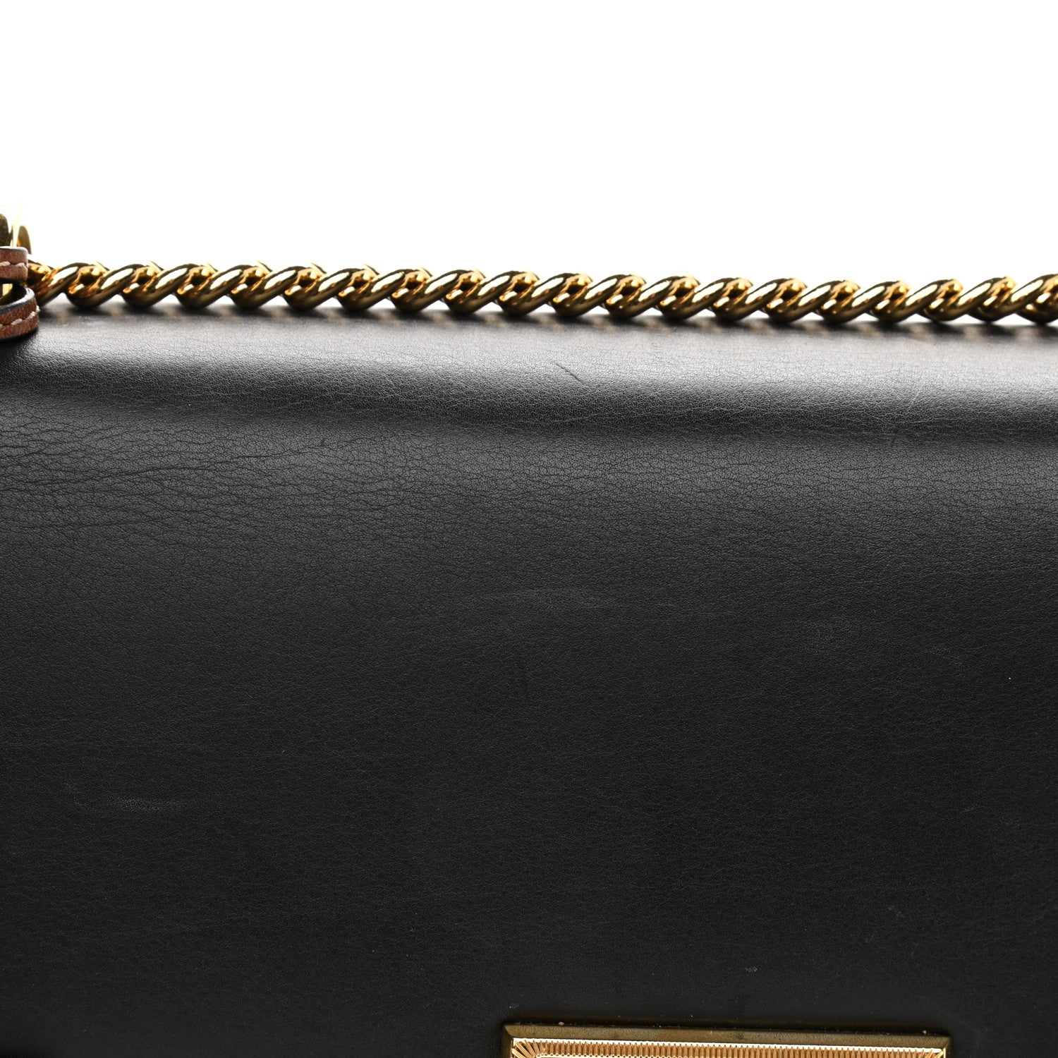 Gucci GG Supreme Monogram Calfskin Medium Padlock Shoulder Bag Beige Black Cuir 14 of 15