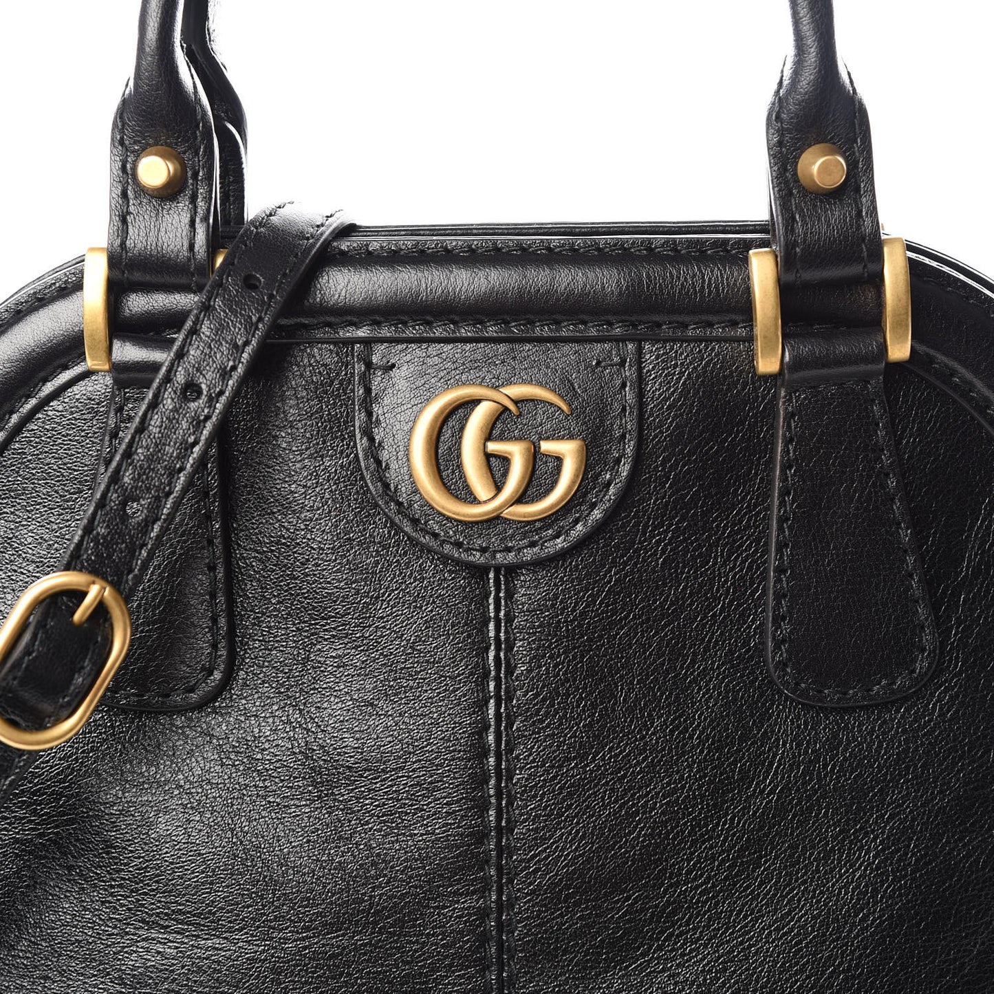 Calfskin Medium Re(Belle) Top Handle Bag Black